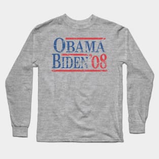 Vintage Barack Obama Joe Biden 2008 Long Sleeve T-Shirt